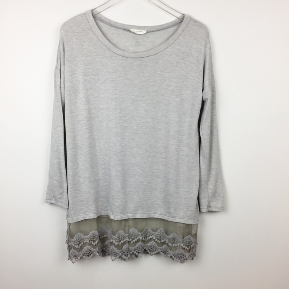 Emerald Tops - Emerald | Boutique Slub Lace Hem Top